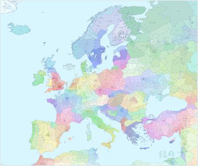europe in regions of 1 million people